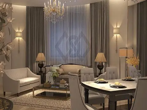 تصميم وتنفيذ غرف استقبال فخمة
